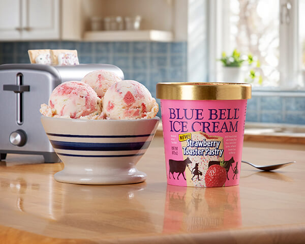 Blue Bell Strawberry Toaster Pastry in pint
