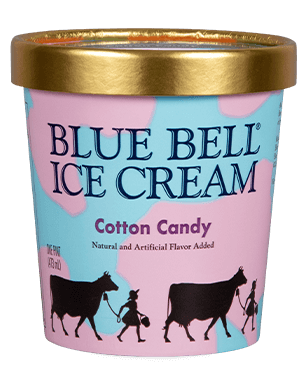Blue Bell Cotton Candy Ice Cream in pint