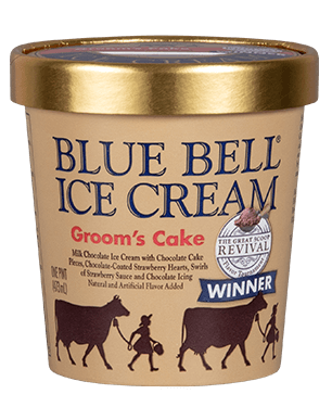 Blue Bell Groom's Cake Ice Cream in pint