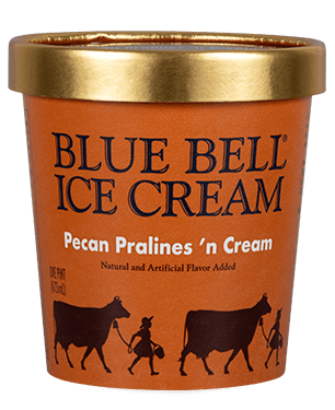 Blue Bell Pecan Pralines ’n Cream Ice Cream in pint