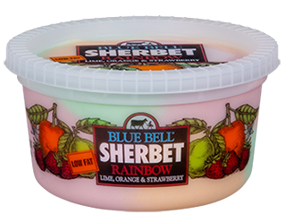 Blue Bell Rainbow Sherbet in quart